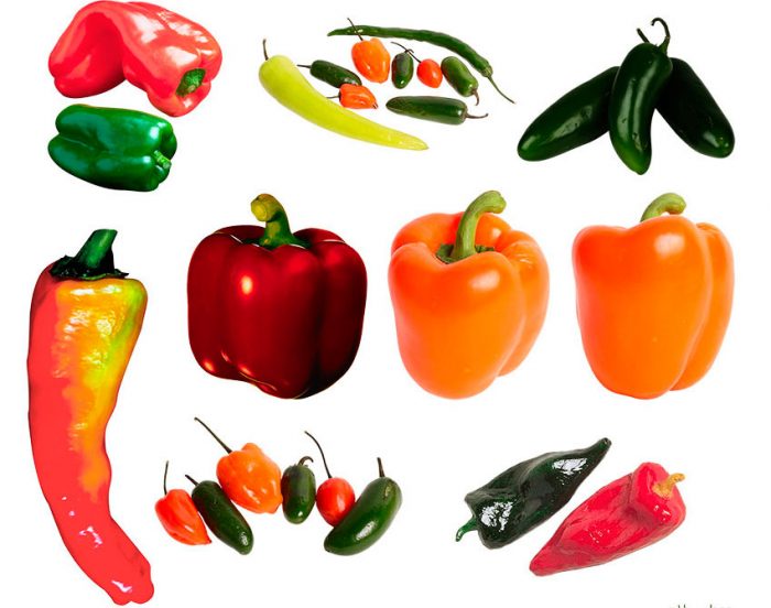 Typer och sorter av peppar